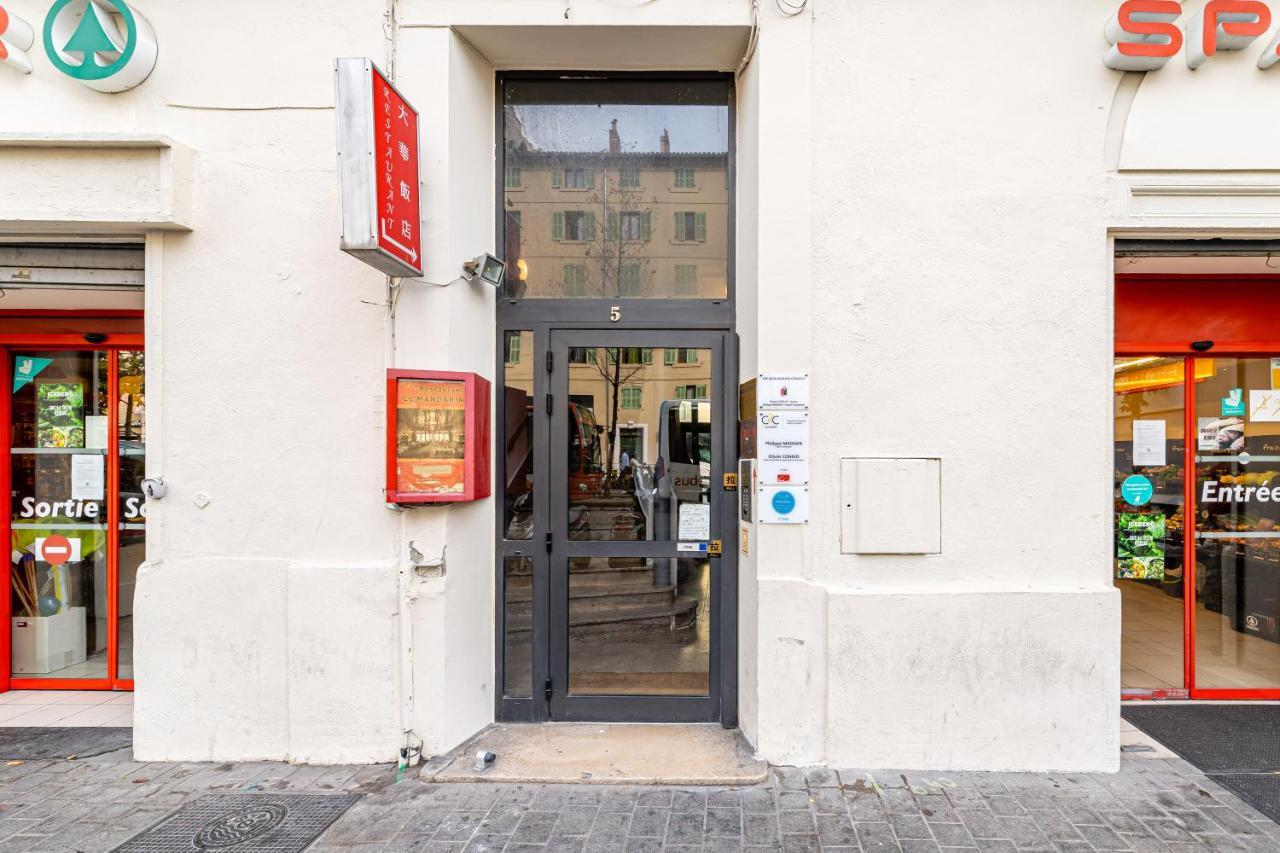 Studio Travel 24M2, 120M Vieux-Port ,Clim , Wifi ,Acces Autonome Avec Code Marsilia Exterior foto